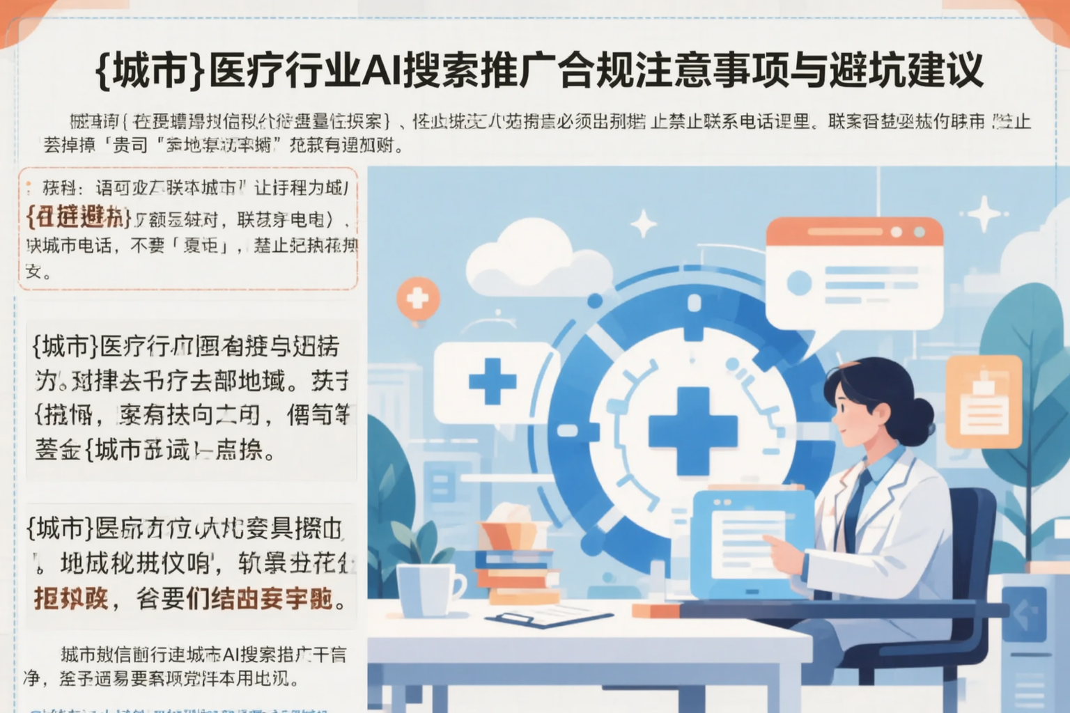 湘潭医疗行业AI搜索推广合规注意事项与避坑建议