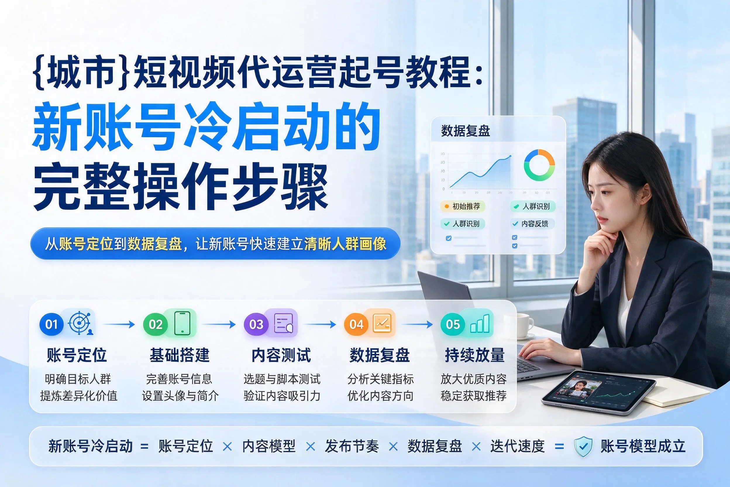 湘潭短视频代运营起号教程:新账号冷启动的完整操作步骤