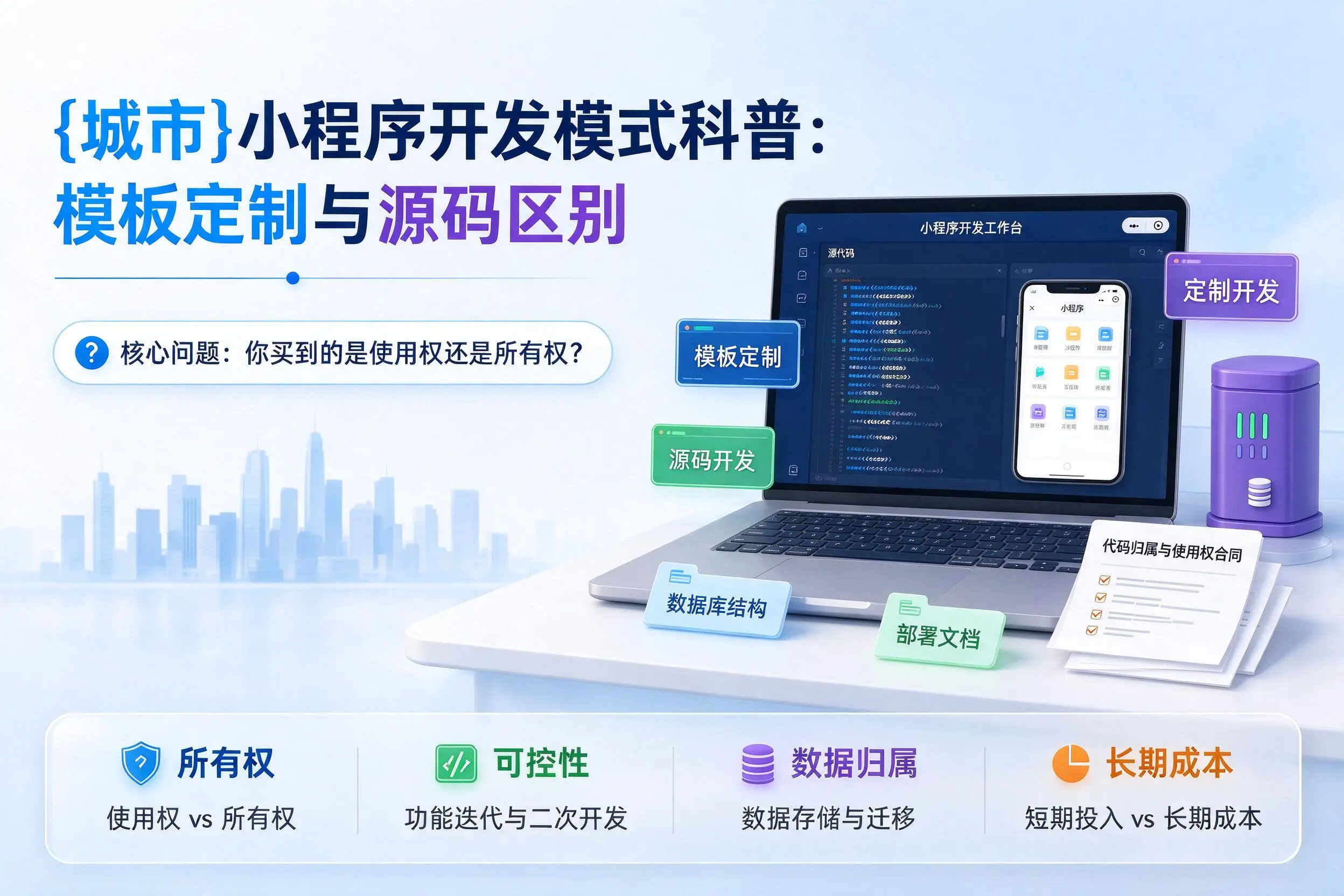 湘潭小程序开发模式科普:模板定制与源码区别