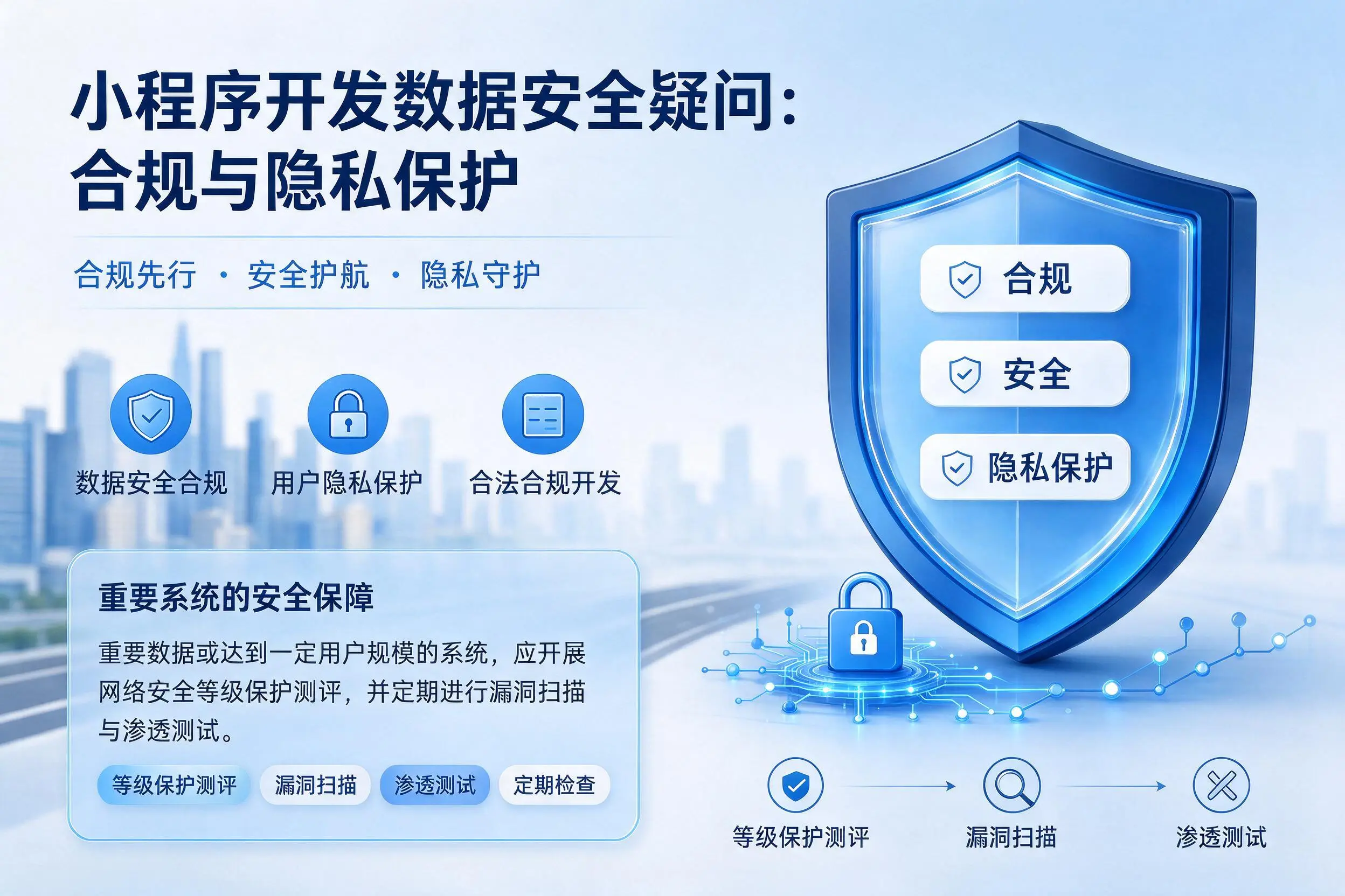 湘潭小程序开发数据安全疑问:合规与隐私保护