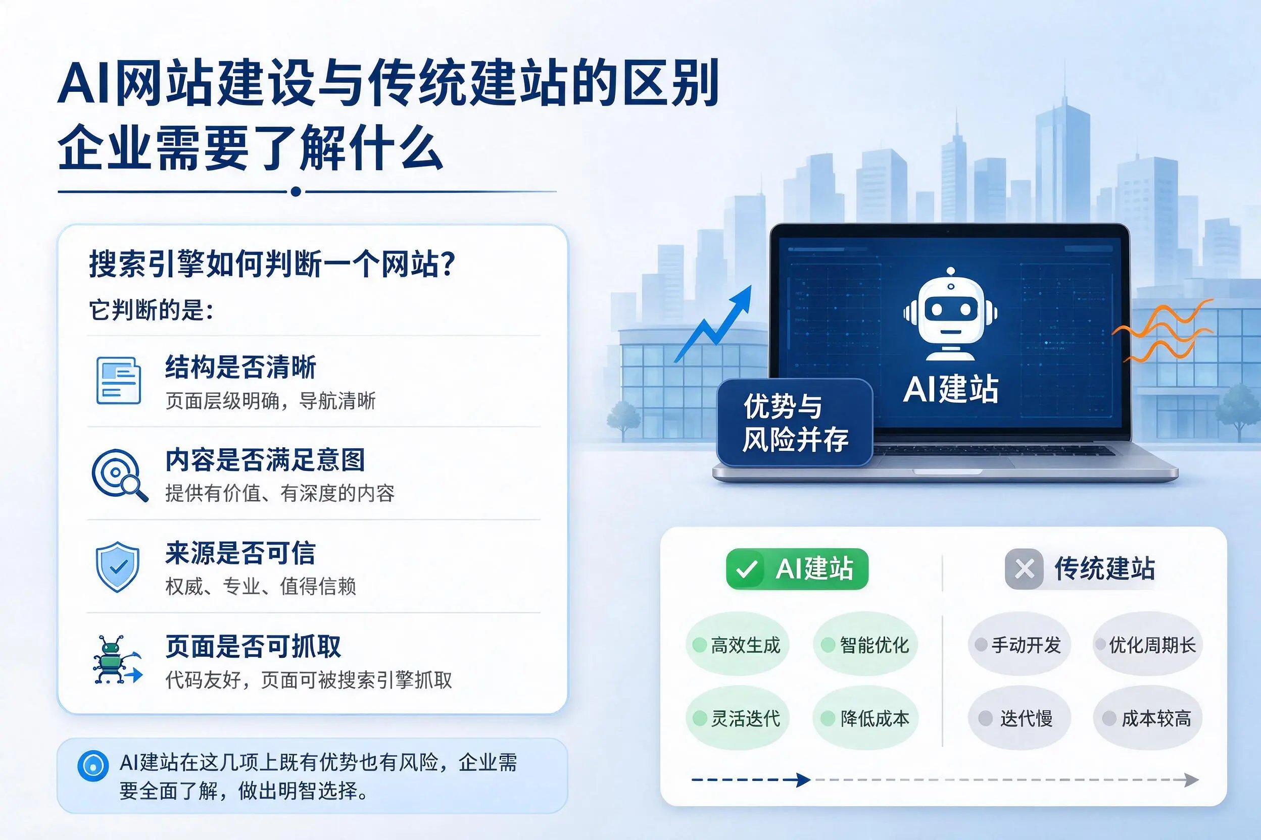 AI网站建设与传统建站的区别,湘潭企业需要了解什么