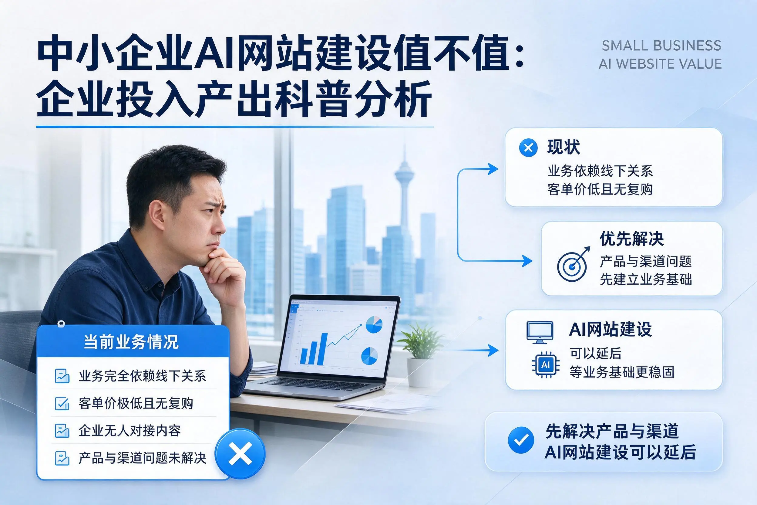 中小企业AI网站建设值不值:湘潭企业投入产出科普分析