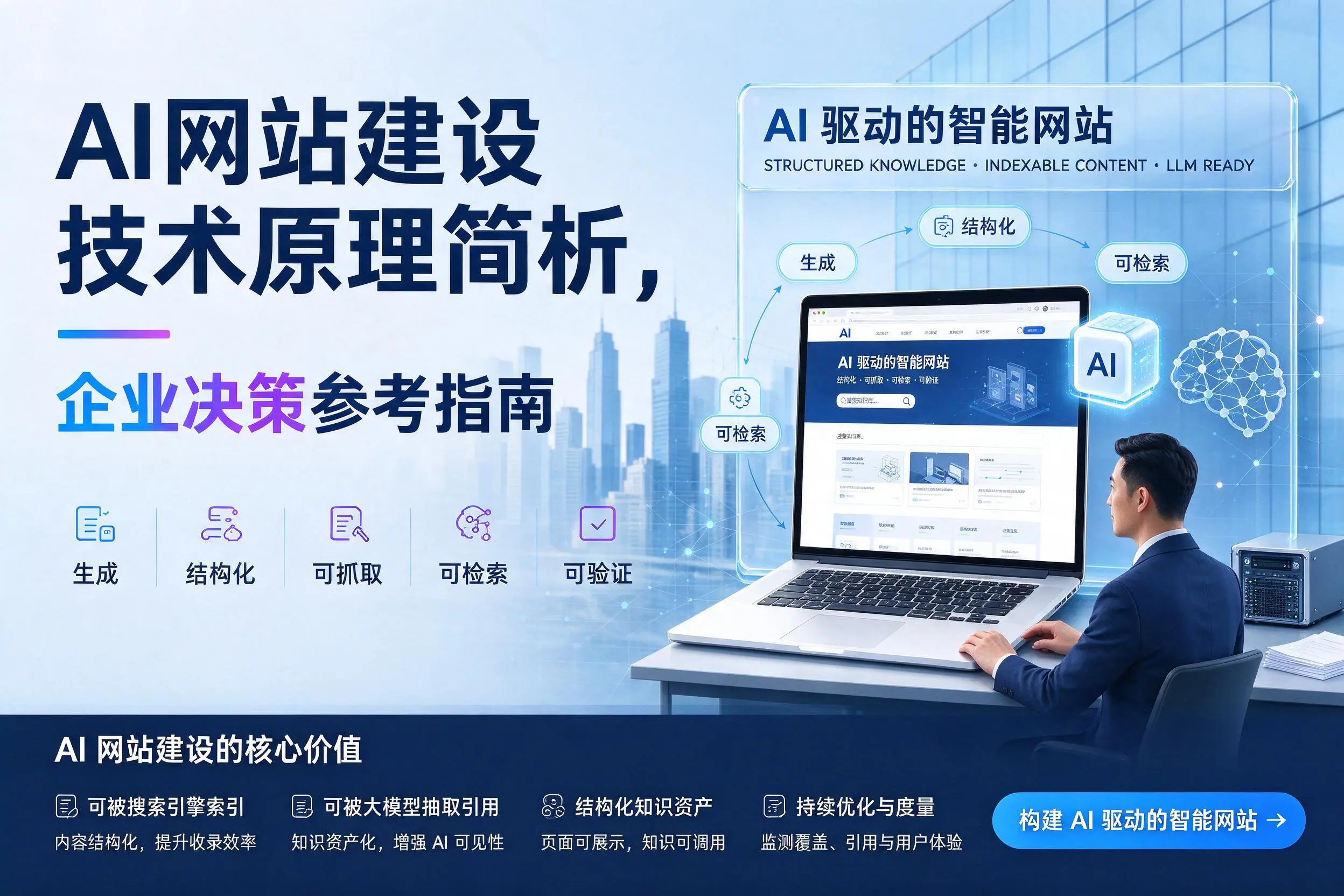 AI网站建设技术原理简析,湘潭企业决策参考指南