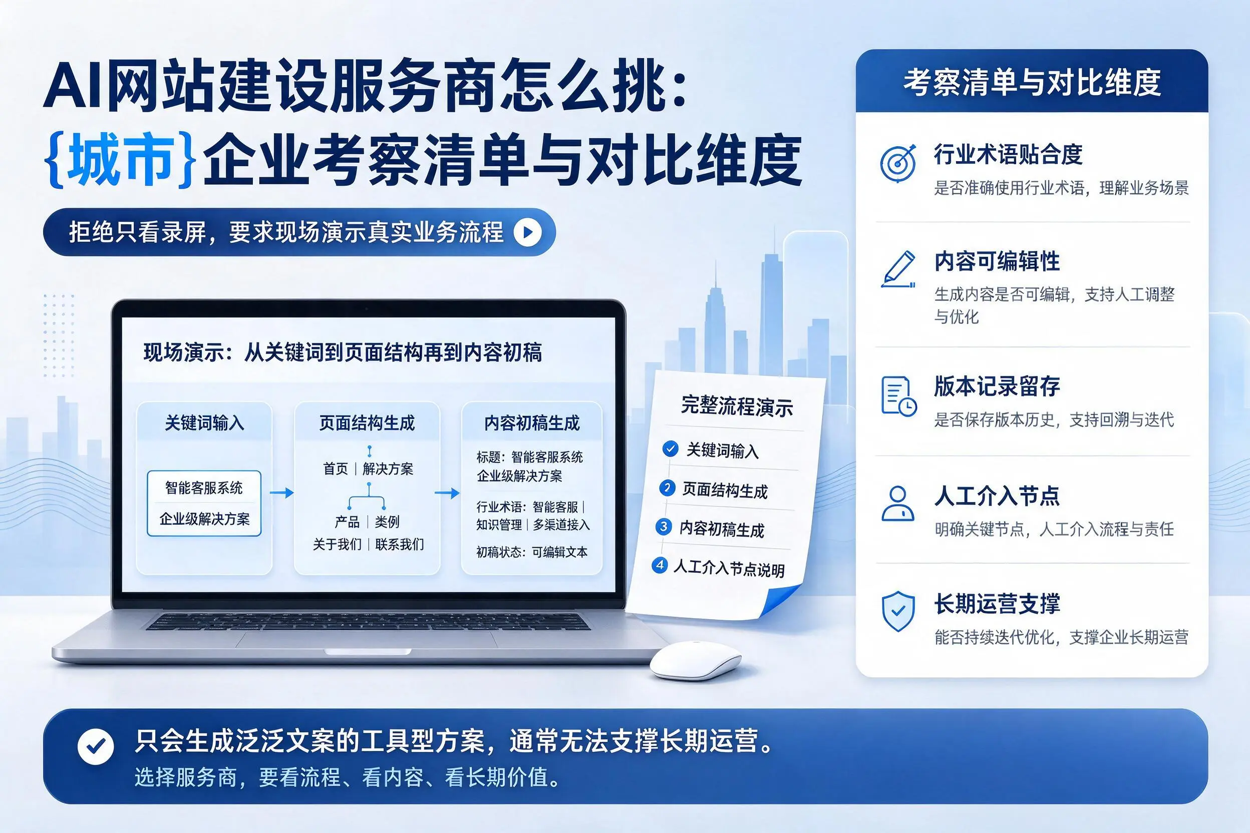 AI网站建设服务商怎么挑:湘潭企业考察清单与对比维度